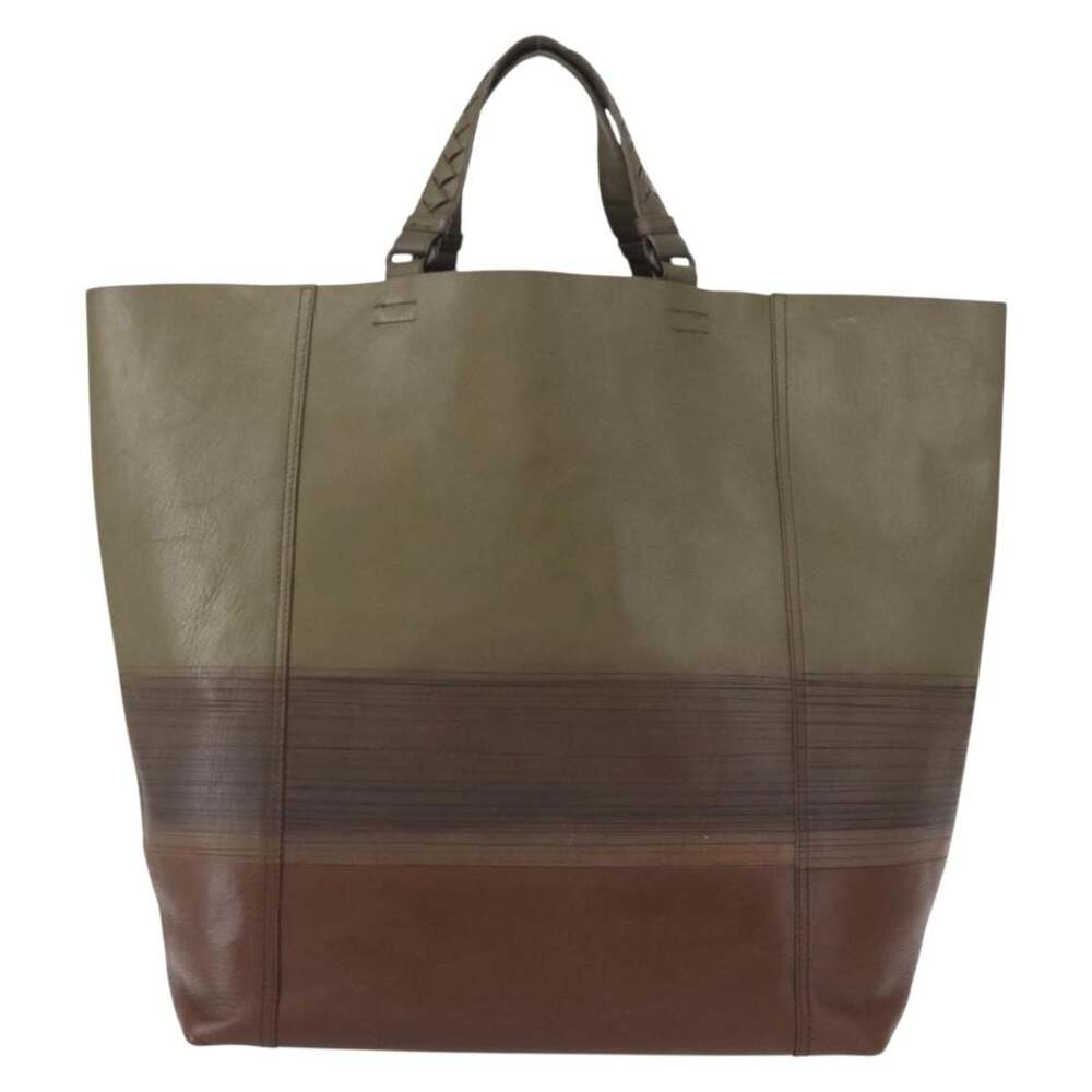 Bottega Veneta Intrecciato Handbag Khaki